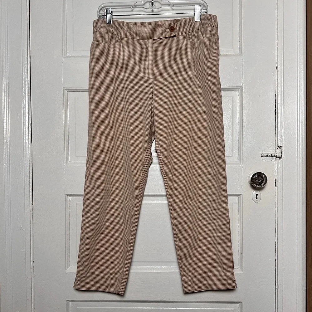 3/$20💥 Talbots‎ Signature Ankle Pants Plaid Chinos Cotton Preppy Preppy 8